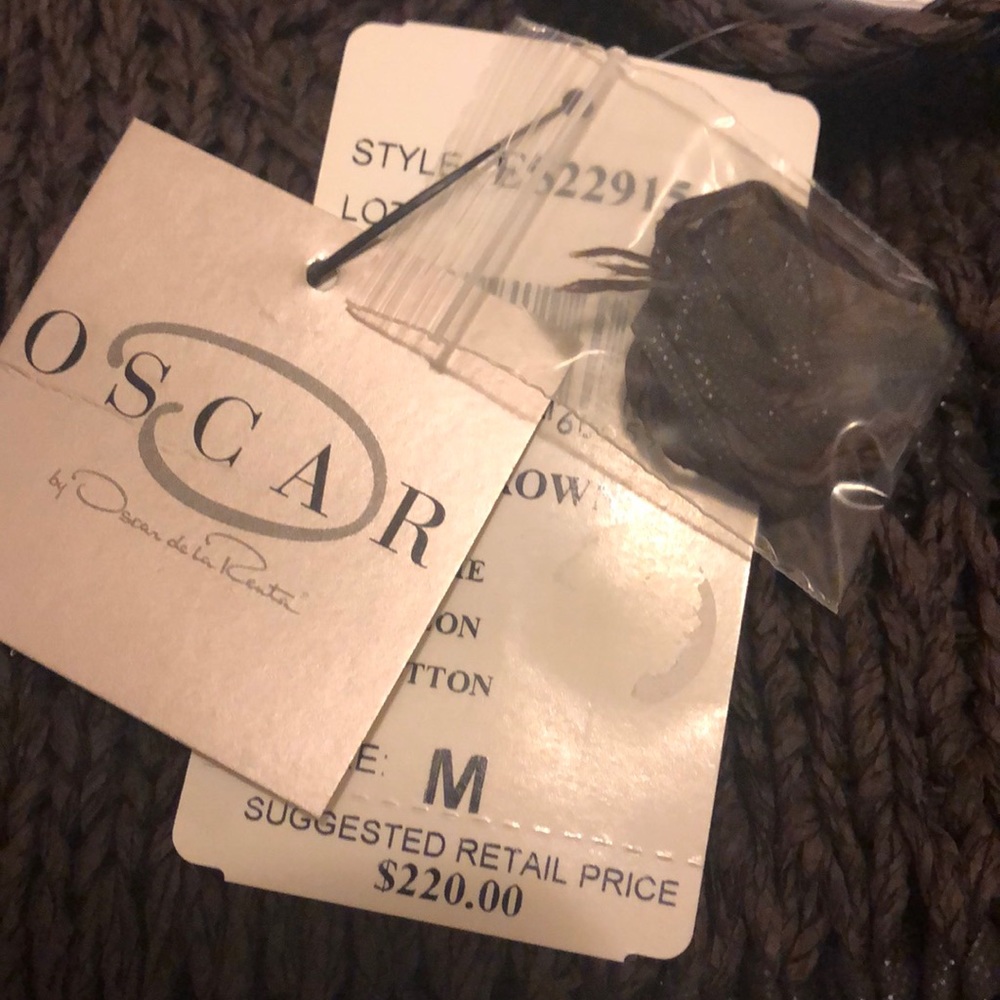 Oscar de la Renta Raime Woven Sweater Vest Top M - Picture 6 of 7